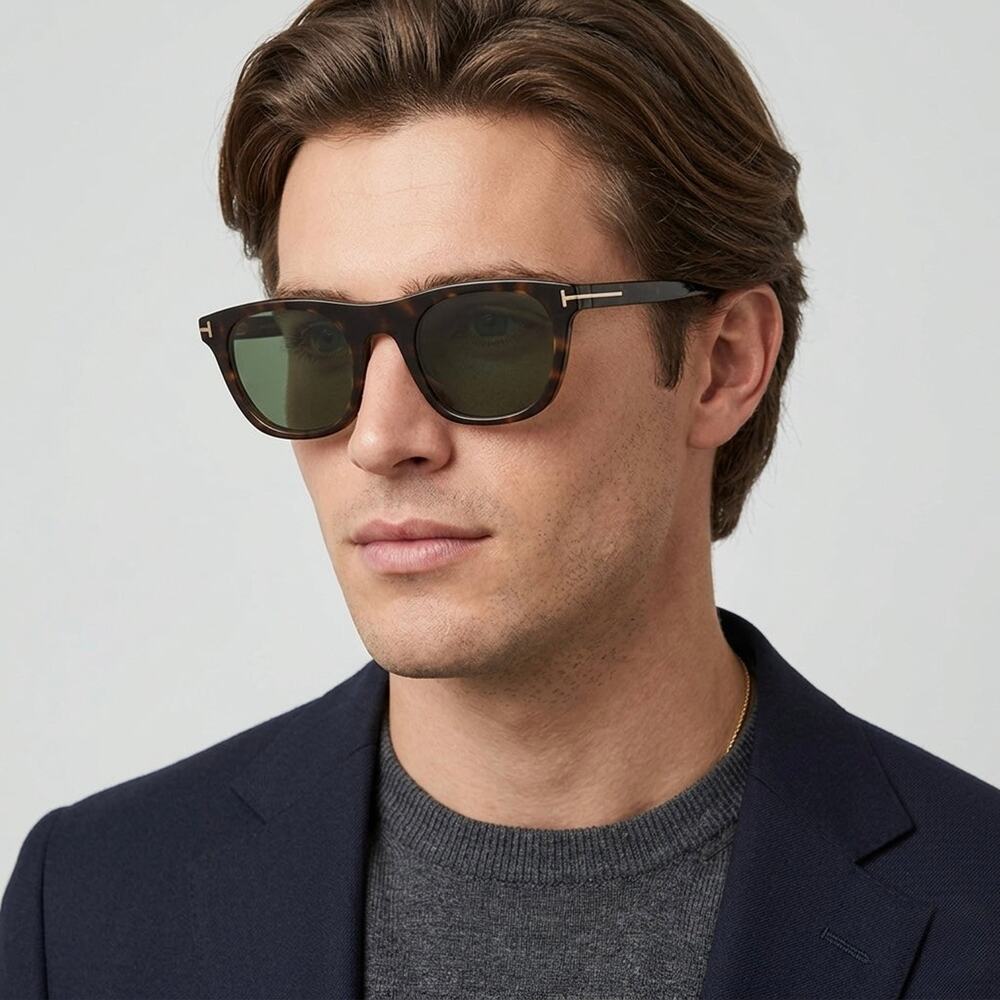 New,TOM FORD Clip-On Sunglasses/Eyeglasses TF5895-B 052 Authentic